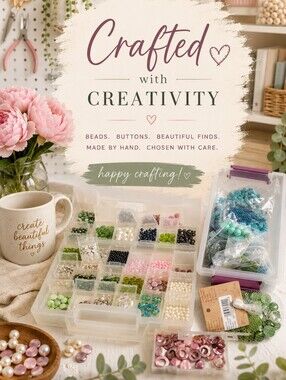 Jewelry Making Bead Lot Organizer Storage Case Pearls Glass Acrylic Supplies